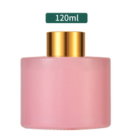 Großhandel Suther 120ml Mattierte Luxus-Duftdiffusor-Glasflasche in Wunschfarbe mit rundem Kronenverschluss für Aromatherapie
