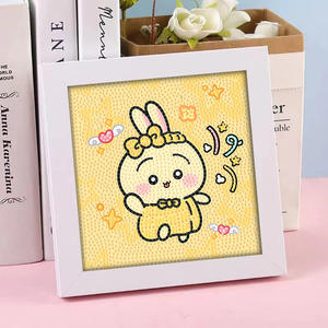 Peinture Diamant 5D pour Enfants Sanrio avec Cadre, Peinture Diamant Ronde Complète de Dessins Animés Kuromi et <span class=keywords><strong>Kitty</strong></span>, Cadeau pour Enfants - Product Image 2