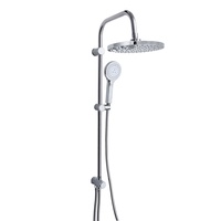 Colonne de douche en laiton chromé, ensemble de mitigeurs d'eau, système de douche de salle de bain au plafond, ensemble de robinets de baignoire, ensemble de douche double pluie, vente en gros