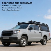Hardtop pour pick-up avec plateforme de levage, capot de benne noir mat, vérins à gaz, qualité usine OEM