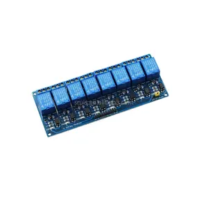 快速发货8通道继电器控制面板可编程控制器继电器5v模块，适用于aduino热卖库存。8路5v继电器模块