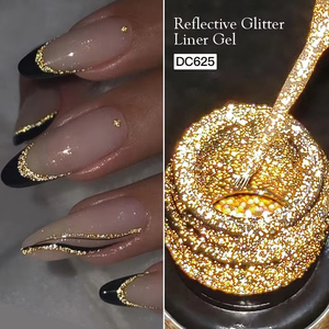 Gel con Brillo Reflectante, Gel Francés con Brillo Láser, Esmalte de <span class=keywords><strong>Uñas</strong></span> Semipermanente UV, Decoración de <span class=keywords><strong>Uñas</strong></span>, Barniz - Product Image 1