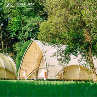 Tente de glamping de luxe en forme de bateau, en Oxford 1200D ultra-résistant, cabane de villégiature au design unique, maison de safari pour éco-resort de prestige