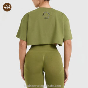 Yeni varış yaz hafif üst kadınlar rahat özel boy kırpılmış T Shirt - Product Image 2