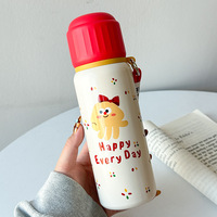 Thermos à café classique de Noël en acier inoxydable avec motif de cerf pour étudiants, grande capacité, tasse de voyage