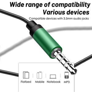 Auricolari cablati con <span class=keywords><strong>microfono</strong></span> <span class=keywords><strong>e</strong></span> controllo del Volume nelle <span class=keywords><strong>cuffie</strong></span> a rumore ergonomico dell'orecchio con <span class=keywords><strong>Jack</strong></span> da 3.5mm - Product Image 6