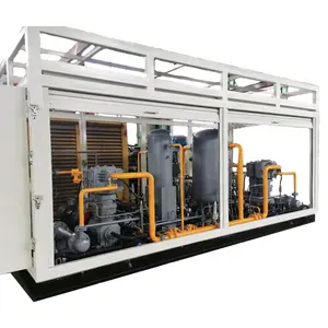 Skid Mounted Good Sealing Performance 60bar Methanol Natural Gas Hydrogen Large Tank Extraction Compressor