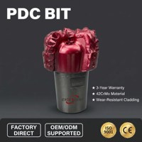 Foret de forage PDC, forets PDC certifiés API pour puits de pétrole, puits de gaz, puits d'eau, strates molles et dures