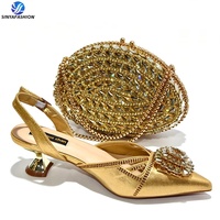 Ensemble de chaussures et de sacs italiens de luxe nigérians pour dames chaussures et sacs assortis pour femmes africaines
