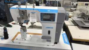 Nouvelle <span class=keywords><strong>machine</strong></span> à <span class=keywords><strong>coudre</strong></span> industrielle pour <span class=keywords><strong>cuir</strong></span> Jack S5 D-91 à bras vertical avec rouleaux synchronisés - Product Image 2