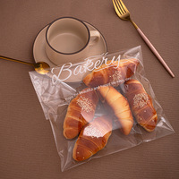 Sacs d'emballage individuels en plastique transparent OPP de qualité alimentaire pour pain, croissants, sandwichs, toasts, beignets, biscuits, avec adhésif