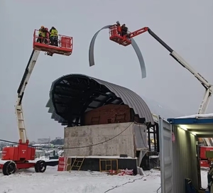 Uốn cong máy kim loại cong tấm mái Bảng điều khiển hình thành cong làm cuộn tạo thành máy - Product Image 6