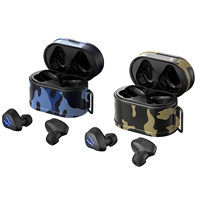Écouteurs sans fil TWS miniatures de gros, design camouflage, faible latence, son stéréo HiFi, pour musique, jeux et sport, intra-auriculaires