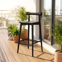 MULIGNA Chaise haute en bois de haute qualité au design moderne pour la maison, l'hôtel, le restaurant, tabourets de bar, chaise de bar papillon