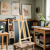 Großhandel H-Rahmen Kunstmalerei Ausstellungsständer Tischstaffelei Mini Desktop Tischstaffelei für Künstler