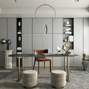 Phật Sơn 1200*2600*15Mm Mềm Matte Suface Thiêu Kết Đá Lớn Tấm Tinh Khiết Grey Trang Trí Nội Thất Sứ Gạch - Product Image 4