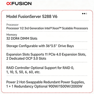 Serveur XFUSION Super Fusion 5288 V6 Stock 4U Monté en Rack pour Cloud Computing et Big Data, 2x Processeurs Intel Xeon 2.5GHz 1-3 - Product Image 2