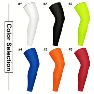 Manchons de compression personnalisés OEM/ODM avec logo, genouillères antidérapantes et respirantes en Spandex, chauffe-jambes de course et de fitness pour femmes - Product Image 2