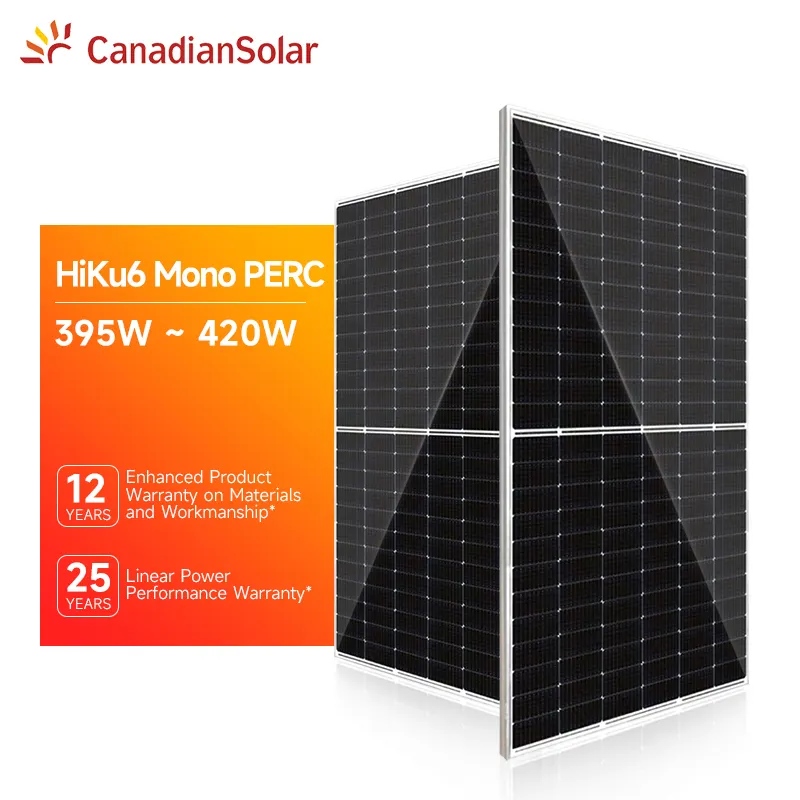 Wholesale Half Cell Mono PERC 395W 400W 405W 410W 415W 420W Solar PV Panels