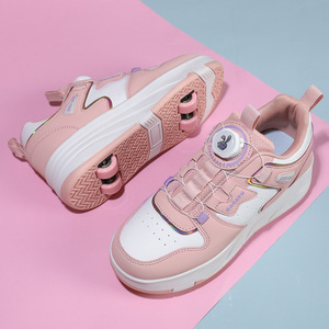 Chaussures de skate pour enfants Gagatu avec quatre roues pour les sports de plein air et les tenues décontractées, taille 30-38 - Product Image 3