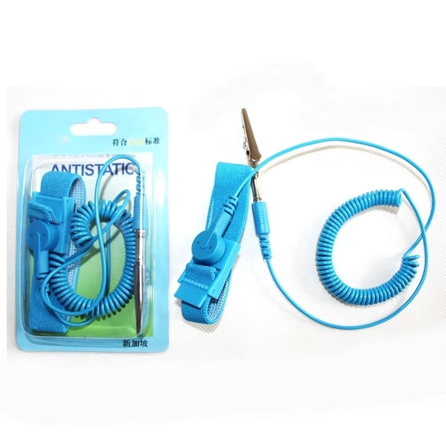ZYSY Anti Static Bracelet PVC 1.8m ESD Wrist Strap,esd fabric wrist strap with Grounding Coiled Cord