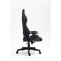 Nouveau design de chaise de course noire chaise d'ordinateur ergonomique de direction chaises de jeu LED avec lumière