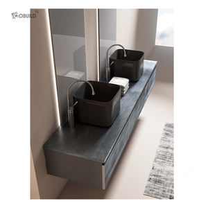 Moderno 1.7 metri di Design di grandi dimensioni <span class=keywords><strong>bagno</strong></span> di Design <span class=keywords><strong>mobile</strong></span> <span class=keywords><strong>con</strong></span> specchio a LED e resistente all'acqua caratteristica per il lavandino del <span class=keywords><strong>bagno</strong></span> <span class=keywords><strong>in</strong></span> ville - Product Image 3