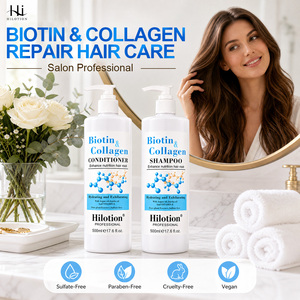 <span class=keywords><strong>Shampoo</strong></span> alla Biotina 500ml con Vitamina B7, Calma il Cuoio Capelluto, <span class=keywords><strong>Shampoo</strong></span> Organico Senza Solfati per la Crescita dei Capelli, Prezzo di Fabbrica all'Ingrosso, Logo Personalizzato - Product Image 1