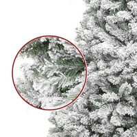 Sapin de Noël complet pour l'intérieur et l'extérieur, 9 pieds, sapin artificiel géant enneigé
