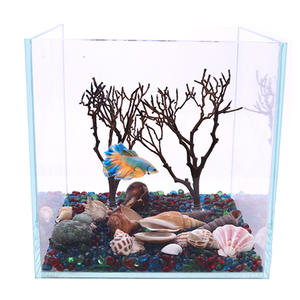 ชุดตกแต่งภูมิทัศน์ตู้ปลาตู้ปลาทำจากหินสีสำหรับตกแต่งภูมิทัศน์ขนาดเล็กชุดทรายสีแก้ว - Product Image 6