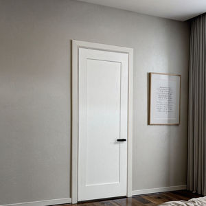 Hoàn toàn tùy chỉnh màu trắng duy nhất Bảng điều khiển bằng gỗ Shaker cửa nội thất phòng ngủ sồi thông gỗ gụ cửa gỗ rắn - Product Image 4