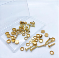 Vis décoratives en laiton avec capuchons 12 mm, vis miroir auto-taraudeuses pour armoires, fenêtres, fixation murale et mobilier
