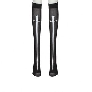 Stoking setinggi paha desainer kaus kaki Halloween kaus kaki Cosplay Festival Halloween stoking berdarah menakutkan - Product Image 3