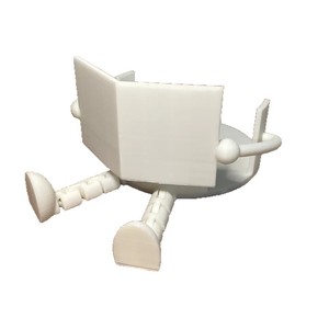 Porte-mouchoirs en plastique sur pied, design livre et café, mignon, pour décoration de salle de bain, compatible avec les rouleaux de papier toilette - Product Image 4