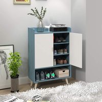 Nouvelle Arrivée : Meuble à Chaussures de Hall Compact et Économique avec Pieds en Bois Surélevés, Rangement Anti-Poussière pour la Maison