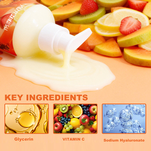 Lozione Corpo alla Papaya con Vitamina C e Ialuronato di Sodio per Idratazione e Luminosità della Pelle, Etichetta Privata OEM/ODM - Product Image 2