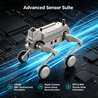 Kit modulaire bionique de robot chien quadrupède HiRobot avec moteur et caméra de profondeur PLC pour l'éducation et la recherche en STEM