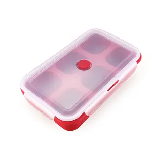 Bevriezing Schimmel Grote Vriezer Voedsel Trays Opslag Container Freeze Silicone Soep Ice Cube