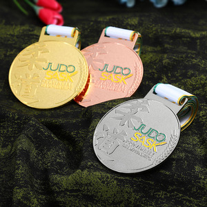 Medaglie personalizzate oro argento smalto rame lega di zinco metallo medaglie sportive Judo Jiu Jitsu <span class=keywords><strong>Ju</strong></span> Jutsu arti marziali medagliate Deportivas - Product Image 6
