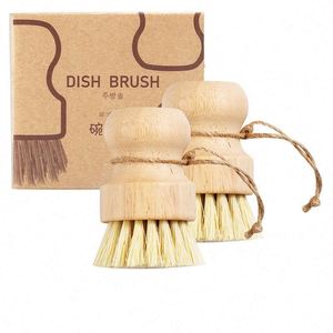 Cepillo Ecológico de Madera y Sisal para Limpiar Platos, Cepillo Multiusos para Limpiar Platos - Product Image 2