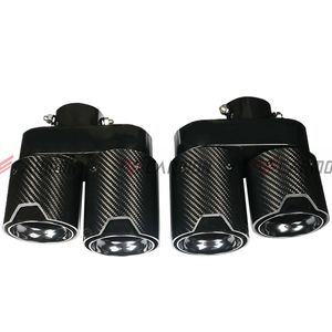 Punta de escape de fibra de carbono de acero inoxidable cuádruple para <span class=keywords><strong>BMW</strong></span> G20 G21 330i <span class=keywords><strong>330d</strong></span> 330e 320i, punta de silenciador, boquilla de sistema de escape, tubo de escape - Product Image 4
