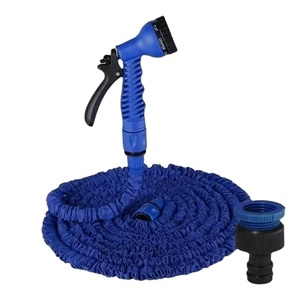 Custom No-kink Lightweight Garden 25/50/75/100ft Expandable Long Flexible Polyester with Nozzle Function - Product Image 1