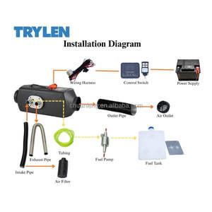 Calentador de Cabina Diésel de 5KW a Precio de Fábrica, Calentador de Estacionamiento de 12V/24V para Campamentos y <span class=keywords><strong>Caravanas</strong></span>, Modelo Dividido de Aluminio para Autobuses AC/VW - Product Image 4