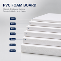 Plaque de mousse PVC haute densité 3mm 5mm résistante aux UV/au feu pour signalétique publicitaire, surface lisse, imprimable, service de découpe