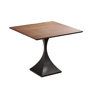 Juego de Mesa y Sillas de Comedor Cuadradas de Madera Maciza, Estable, Comercial, Moderno, Ecológico, Duradero, para Hotel, Restaurante, Cafetería - Product Image 5