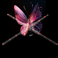 Ventilateur d'hologramme 3D transparent de 75cm pour grand affichage à LED pour des solutions publicitaires de haute qualité