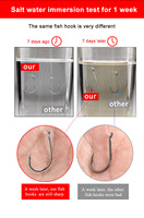 NOUVEAU Lot de 50 hameçons en acier à haute teneur en carbone pour la pêche en eau douce, hameçons pour carpes, brochets et autres poissons, équipement de pêche terminal