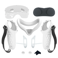 Pack Combo à Succès pour 2 Manettes : Coque en Silicone, Cache-Objectif et Masque – Fabriqué en Chine pour Accessoires VR