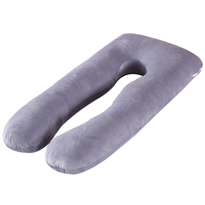 Almohada de embarazo de cuerpo completo en forma de U, soporte de maternidad para aliviar el dolor de espalda y cadera, con cubierta extraíble - Product Image 2