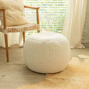 DB Jaxx Ellis Pouf amovible en peluche faux agneau en peau de mouton pour design intérieur moderne pour bébés enfants chambre petit nuage - Product Image 4